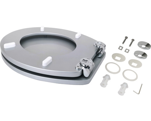 Toilettensitz aus Holz mit Befestigungsmaterial