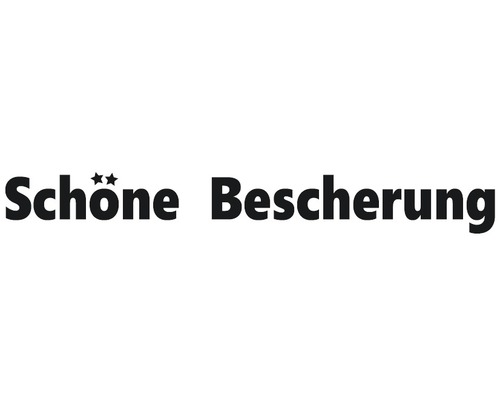 Tampon à message « Schöne Bescherung » 1x7cm