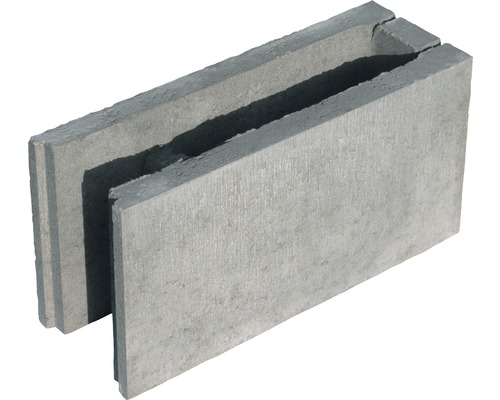 Bloc à bancher brique de finition gris 50 x 17,5 x 25 cm