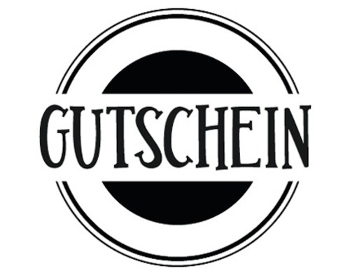 Stempel "Gutschein", 3cm ø