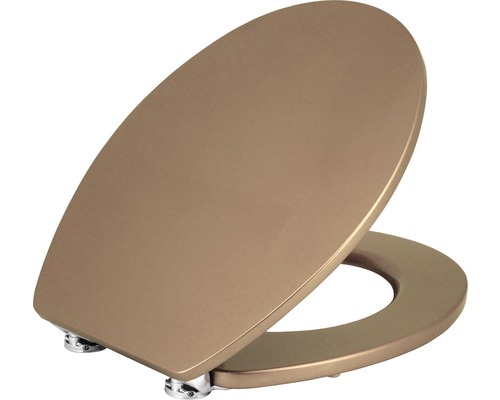Abattant WC form & style Metallic gold MDF avec abaissement automatique