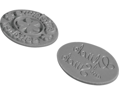 Set de tampons avec motifs de fleurs et d''écriture