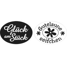 Empreintes « Glück am Stück », « Gutelaune Seifchen », 2 pièces-thumb-0