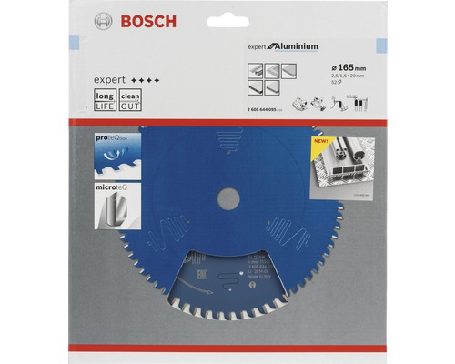 Bosch Logo. Kreissägeblatt Expert Aluminium mit 165 Millimeter Durchmesser