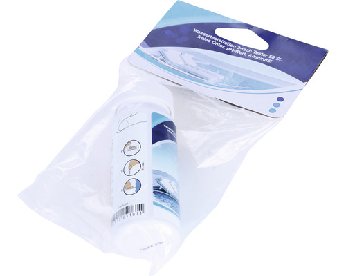 Wasser Teststreifen Dreifach Tester 50 Stück zum Testen von freiem Chlor, pH-Wert und Alkalinität