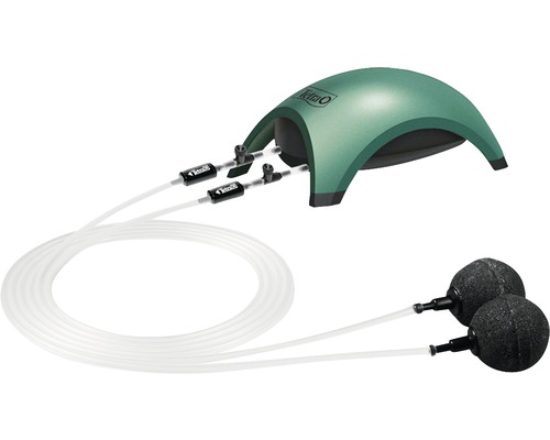 Tetra Teichluftpumpe mit Luftschlauch und Ausströmersteinen