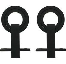 Deux butées de porte pour montage mural