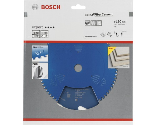 Lame de scie Bosch Expert Fiber Cement, diamètre 160 millimètres