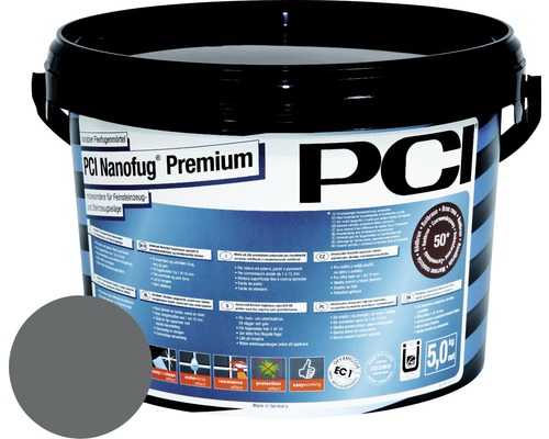 PCI Nanofug® Premium Variabler Flexfugenmörtel für alle Fliesen und Natursteine basalt 5 kg-0