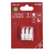 Ampoules LED Konstsmide 3V, 0,06W, lot de trois