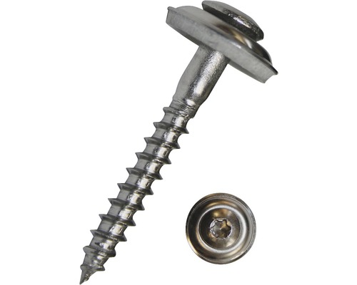 Spenglerschraube m. Dichtscheibe 4,5x65 mm Edelstahl A2 mit I-Stern I 20, 100 Stück Spenglerschraube m. Dichtscheibe 4,5x65 mm Edelstahl A2 mit I-Stern I 20, 100 Stück