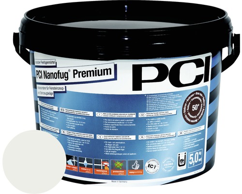 PCI Nanofug® Premium Variabler Flexfugenmörtel für alle Fliesen und Natursteine pergamon 5 kg-0