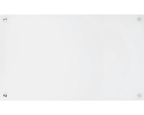 Weisse Glas Magnettafel mit Befestigung