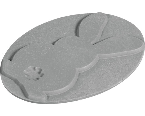 Pierre décorative avec motif de lapin