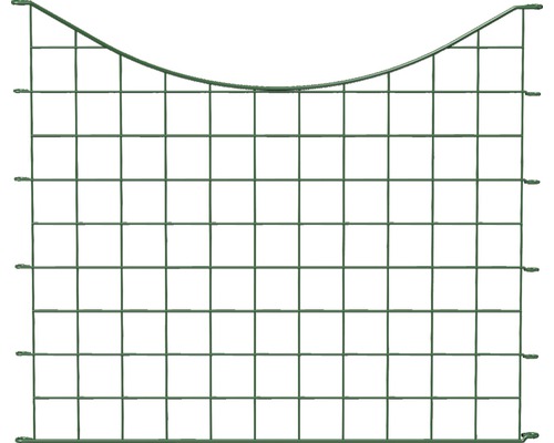 Zaunfeld Steckzaun ALBERTS Bogen unten 77,7 x 66,5 cm grün