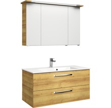Waschtisch mit Unterschrank und Spiegelschrank für das Badezimmer