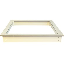 Bac à sable en bois Sunny Sandy avec bâche de couverture 127x127x17 cm gris