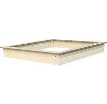 Bac à sable en bois Sunny Sandy avec bâche de couverture 127x127x17 cm gris