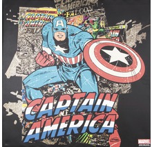 Tableau sur toile Marvel Captain Amercia Black 70x70 cm