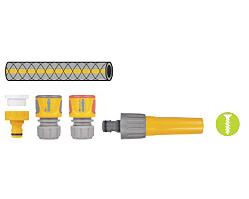 Kit de tuyau d''arrosage avec raccords et lance