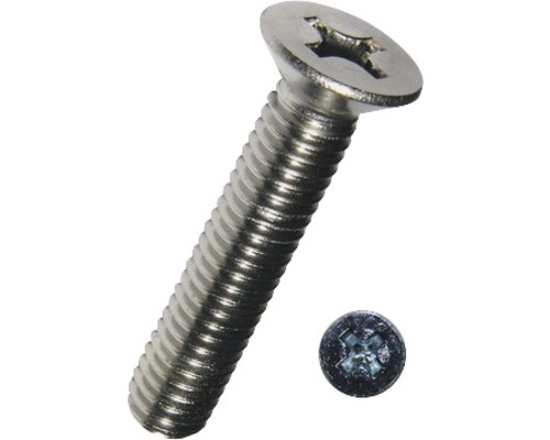 Vis à tête fraisée avec empreinte cruciforme DIN 965 M3x8 mm acier inoxydable A2, 100 pièces Vis à tête fraisée avec empreinte cruciforme DIN 965 M3x8 mm acier inoxydable A2, 100 pièces
