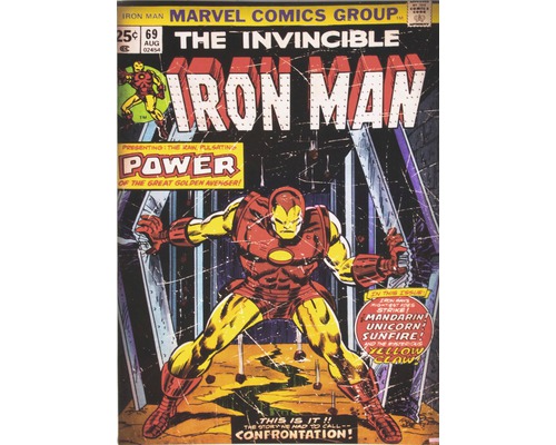Tableau sur toile Marvel Iron Man 50x70 cm