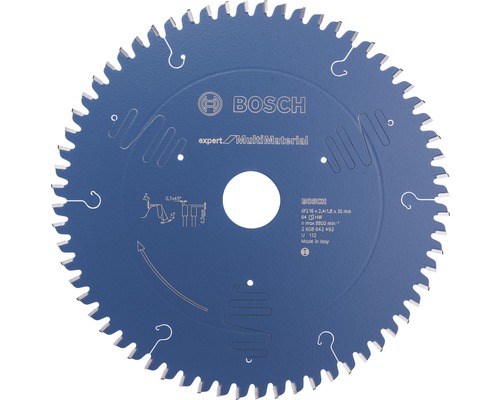 Lame de scie Expert for Multi Material Ø 216x30 mm Z 64 Lame de scie Bosch Expert Multi Material avec dents