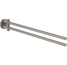 Handtuchhalter doppelt GROHE Essentials schwenkbar hard graphite gebürstet 40371AL1