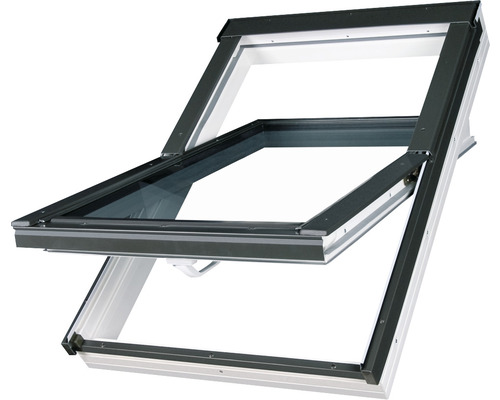 Fenêtre à ouverture par rotation ARON PVC avec verre de sécurité feuilleté 55x78 cm