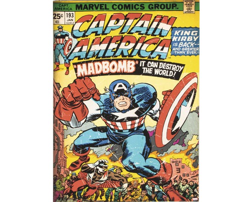 Tableau sur toile Marvel Captain America 50x70 cm