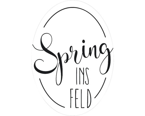 Label "Spring ins FELD"