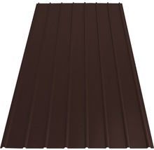 Tôle trapézoïdale PRECIT H12 brun chocolat RAL 8017 1500 x 910 x 0,4 mm-thumb-0