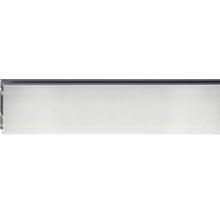 Gardinenstange mit Innenlauf II Kopenhagen edelstahl-optik 260 cm 32x11 mm