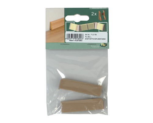 Sockelleisten-Ecken, Farbton Buche, im Doppelpack
