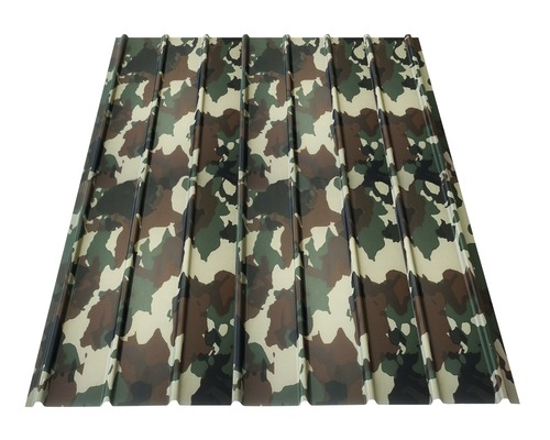 Tôle trapézoïdale PRECIT H12 camouflage 1500 x 910 x 0,4 mm