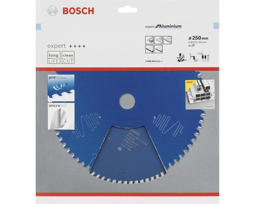 Bosch Logo. Kreissägeblatt Expert Aluminium, Durchmesser 250 Millimeter