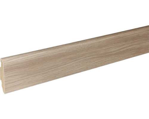 SKANDOR Sockelleiste Eiche FOEI056 FU60L 19 x 58 x 2400 mm Sockelleiste mit Holzoptik