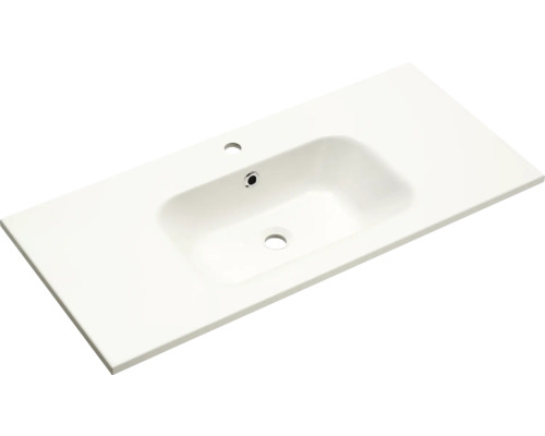 Lavabo pour meuble pelipal 101 cm marbre minéral blanc 980.761108-0