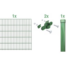 Set d'extension de grillage à barre simple ALBERTS 200 x 100 cm vert-thumb-0