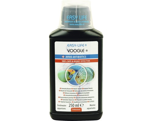 Produit de traitement de l'eau soin des poissons Easy Life Voogle 250 ml, évite els maladies des poissons sans antibiotiques, renforce le système immunitaire, élimine les agents pathogènes