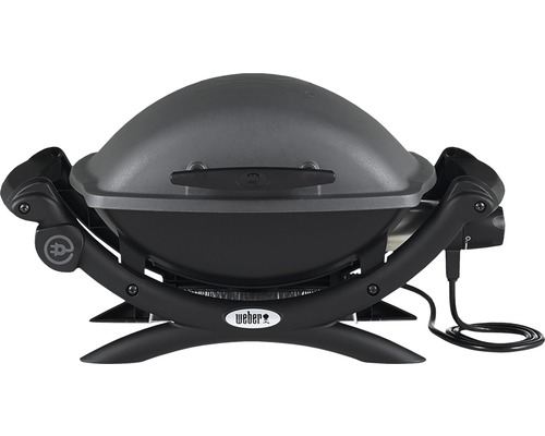 Barbecue électrique WEBER® Q1400 dark grey 2,2 kW zone de cuisson 43 x 32 cm