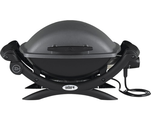 Weber Elektrogrill Q 1400 dark grey 2,2 kW Grillbereich 43 x 32 cm