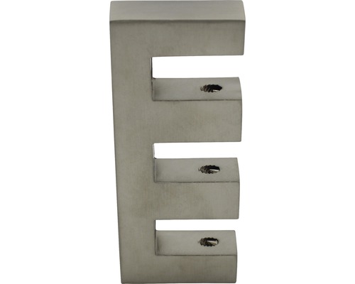 Lettre E en métal pour montage mural