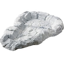 Grauer Teichrand aus Stein