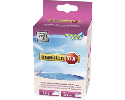 Comprimés anti-insectes à action rapide 30 g, 6 comprimés Planet Pool Stop insectes pour éloigner les insectes et les moustiques de la piscine