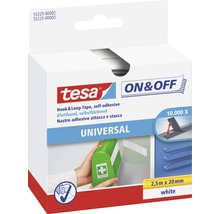 tesa® On&Off Klettband weiss 2,5 m x 20 mm-thumb-0
