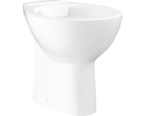 WC à poser GROHE Bau Keramik cuvette à fond creux sans bride de rinçage blanc sans abattant WC 39431000-0