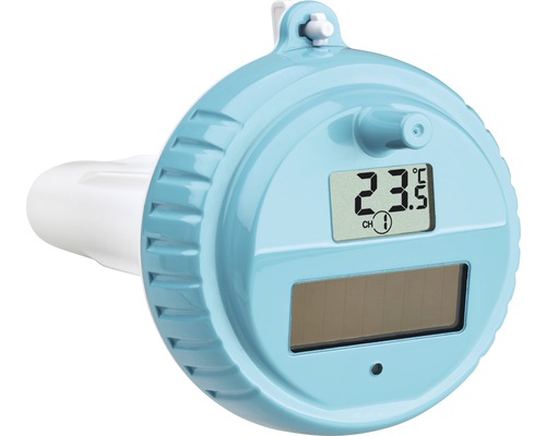 Thermomètre radio-guidé de piscine intérieur/extérieur numérique sans fil Venice Thermomètre de piscine avec affichage numérique et panneau solaire