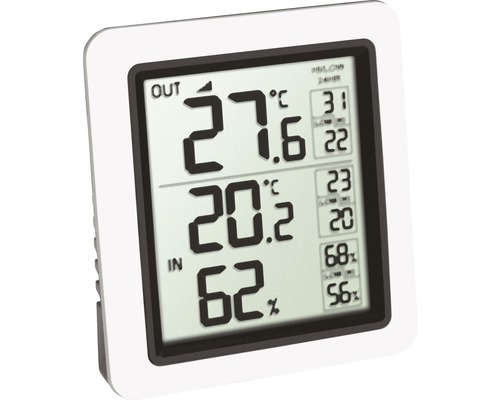 Funk-Thermometer innen/außen digital kabellos, ohne Batterie - HORNBACH  Luxemburg