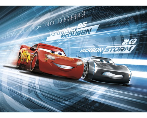 Papier peint panoramique papier SD423 Disney Cars 3 Simulation 4 pces 184 cm x 254 cm